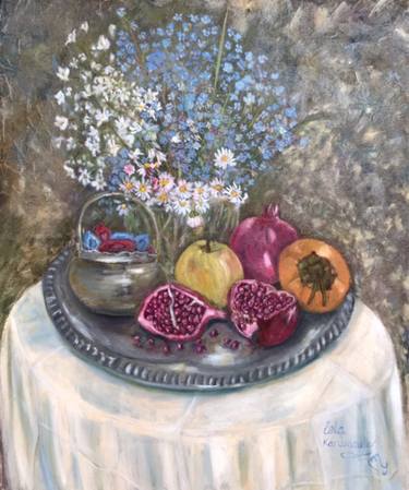 Print of Still Life Paintings by Lela Karamanishvili