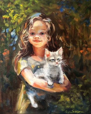 Original Figurative Children Paintings by Tatyana Rykova