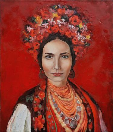 Original Modern Portrait Paintings by Nadiia Lazurko