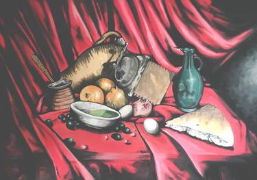 Print of Figurative Kitchen Paintings by Houssam Stitou