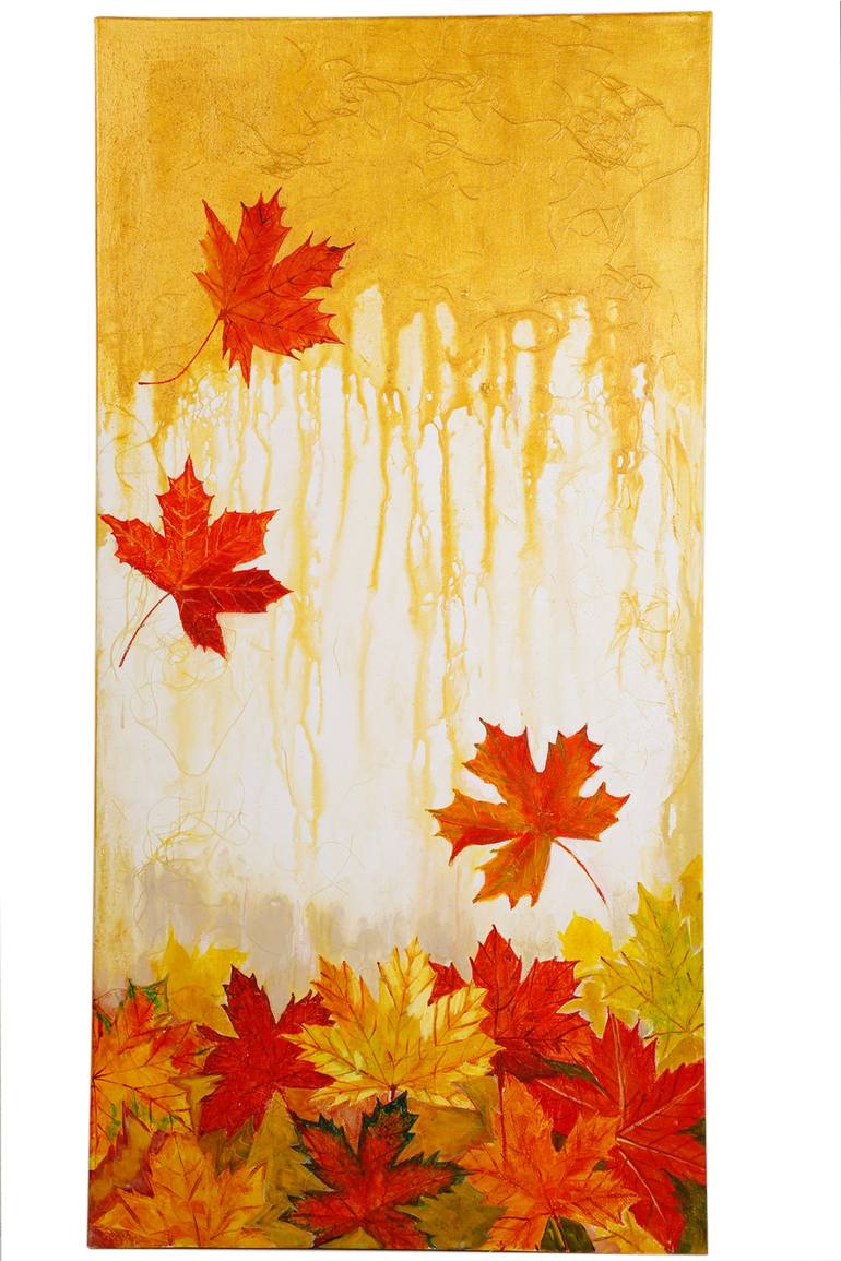 AUTUMN LEAVES Painting by Harshada Shiv | Saatchi Art