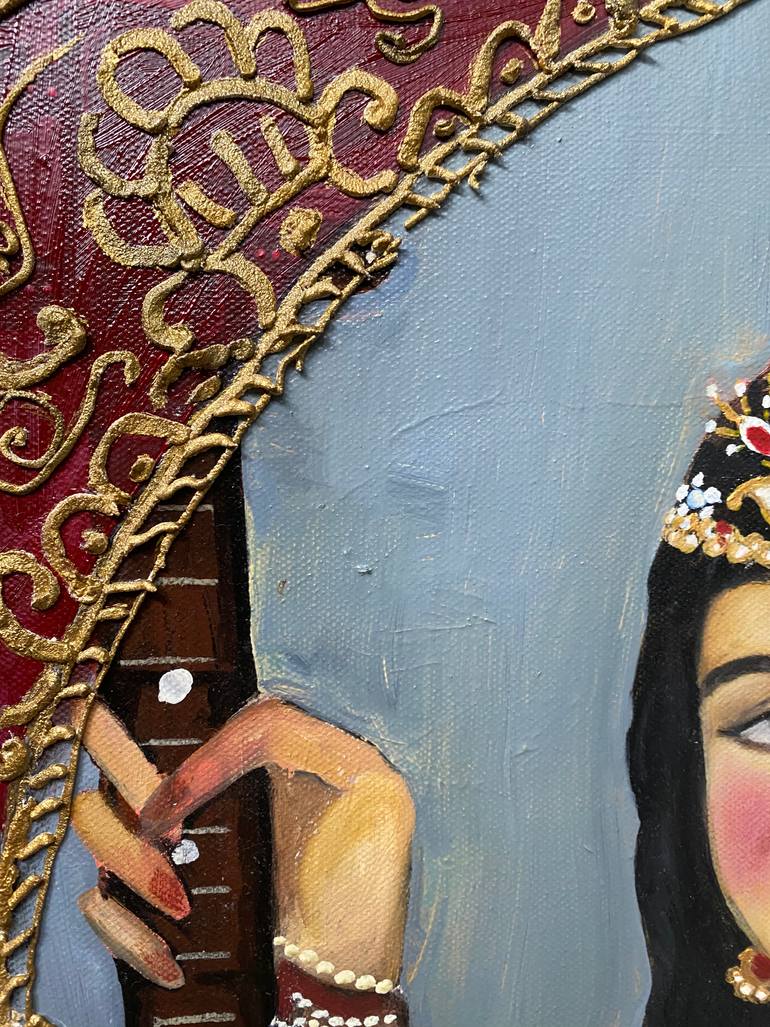 Original Abstract Expressionism Women Painting by Tamara Khanum