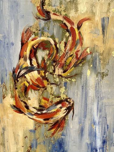 Print of Abstract Expressionism Fish Paintings by Tamara Khanum
