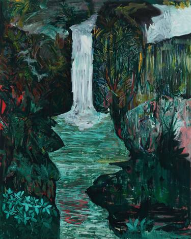 Saatchi Art Artist Taedong Lee; Painting, “Green Waterfall” #art