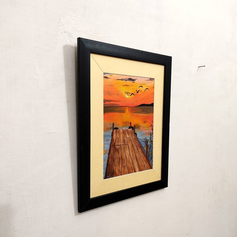 Original Contemporary Seascape Painting by Discrete Shadow