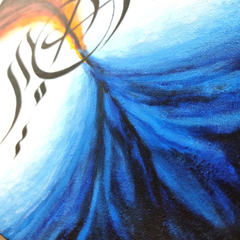 Original Abstract Calligraphy Painting by Discrete Shadow