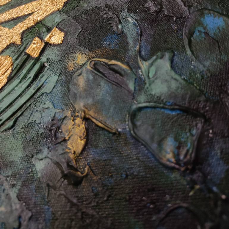 Original Abstract Calligraphy Painting by Discrete Shadow