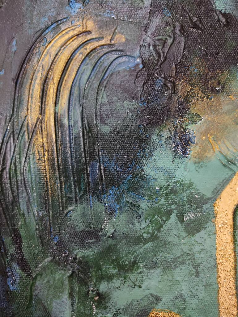 Original Abstract Calligraphy Painting by Discrete Shadow