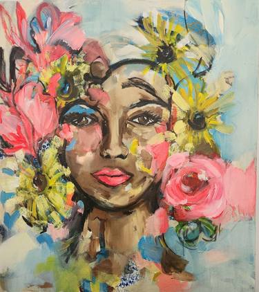 Original Contemporary Women Mixed Media by Angelika Anastasis