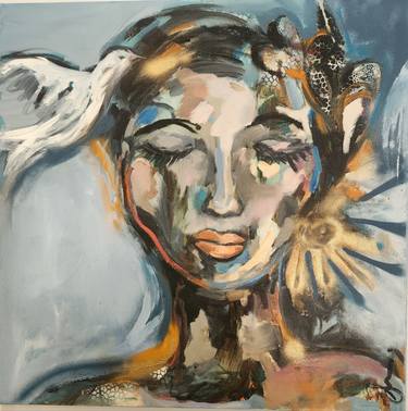 Original Contemporary Women Mixed Media by Angelika Anastasis