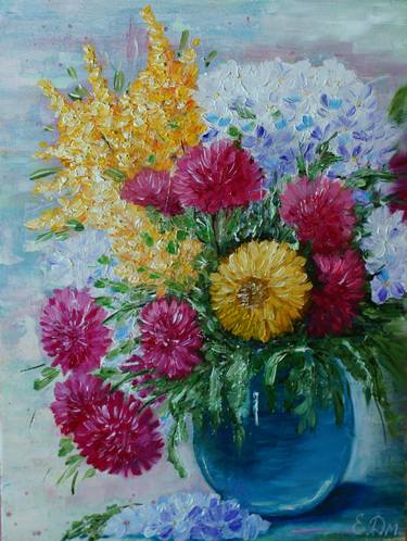 Print of Art Deco Floral Paintings by Olena Dmytrenko