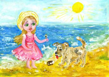 Print of Figurative Kids Paintings by Olena Dmytrenko