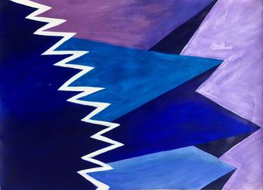 Original Abstract Geometric Paintings by Sukanya Roy