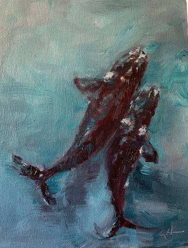 Original Abstract Expressionism Animal Paintings by adele hendricks