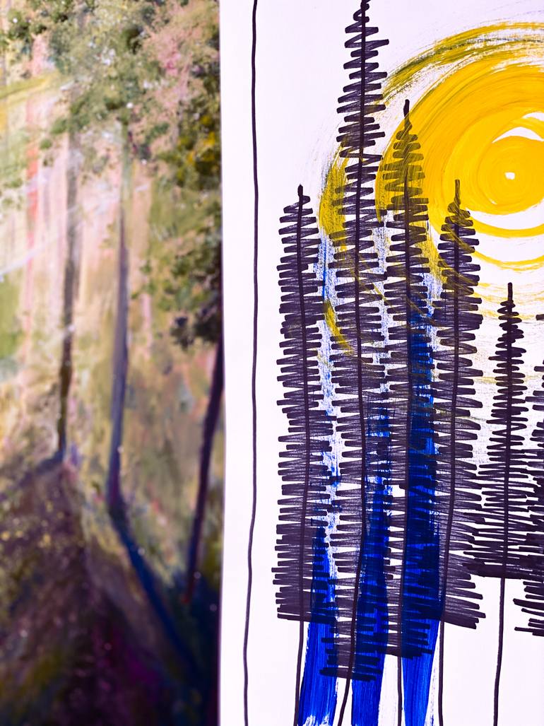 Original Abstract Landscape Painting by Alina Landers