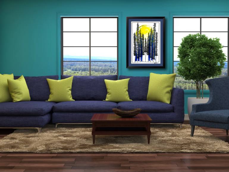 Original Abstract Landscape Painting by Alina Landers