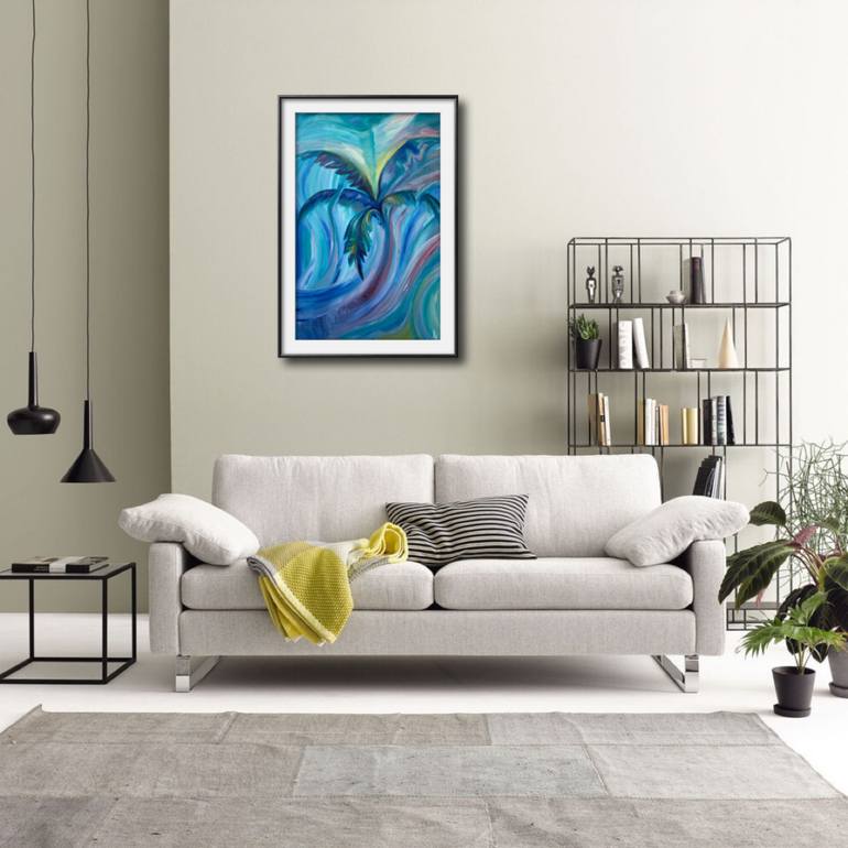 Original Abstract Outer Space Painting by Alina Landers