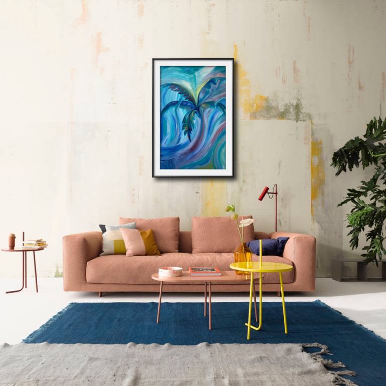 Original Abstract Outer Space Painting by Alina Landers