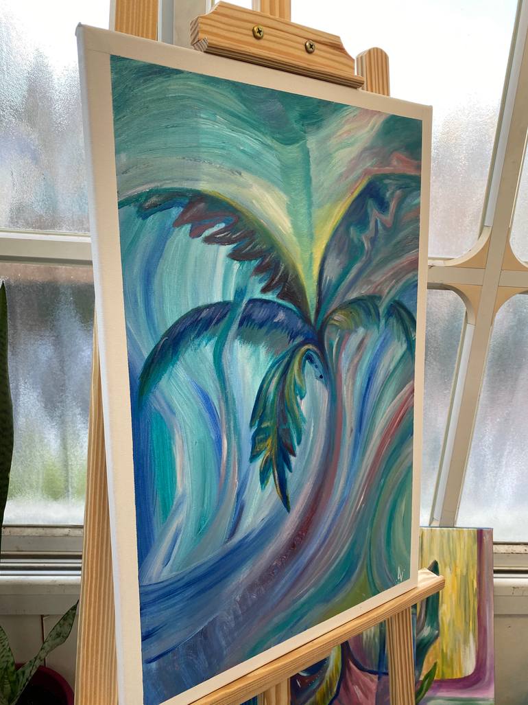 Original Abstract Outer Space Painting by Alina Landers
