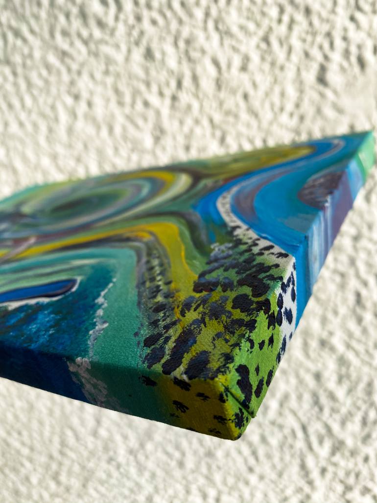 Original Surrealism Boat Painting by Alina Landers