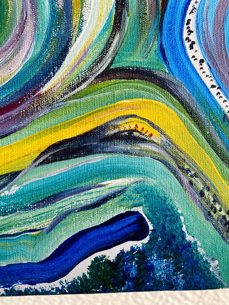 Original Surrealism Boat Painting by Alina Landers