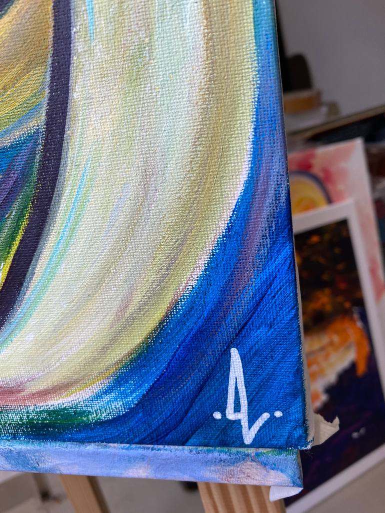 Original Abstract Erotic Painting by Alina Landers