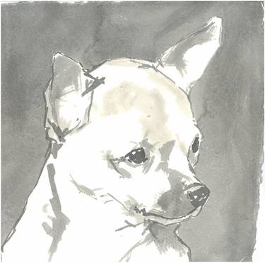 Original Portraiture Dogs Paintings by cartissi studio