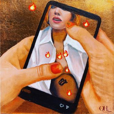 Original Portraiture Portrait Painting by Olga Hilgers