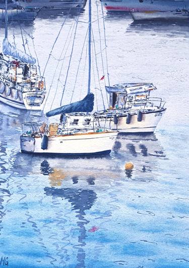 Original Impressionism Seascape Paintings by Maya Galleas