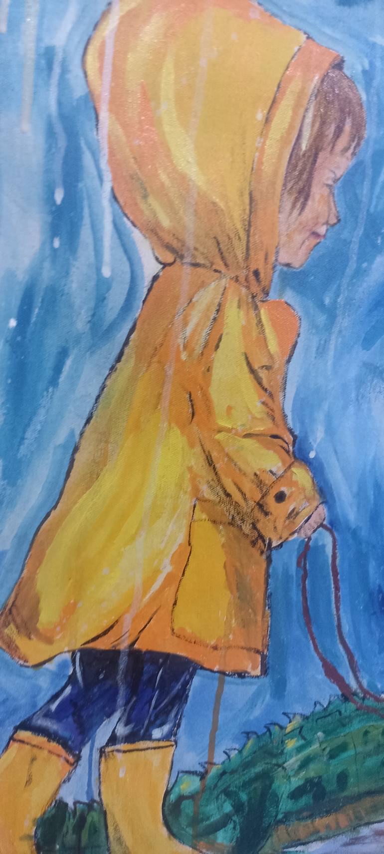 Original Abstract Fashion Painting by Joao Miranda