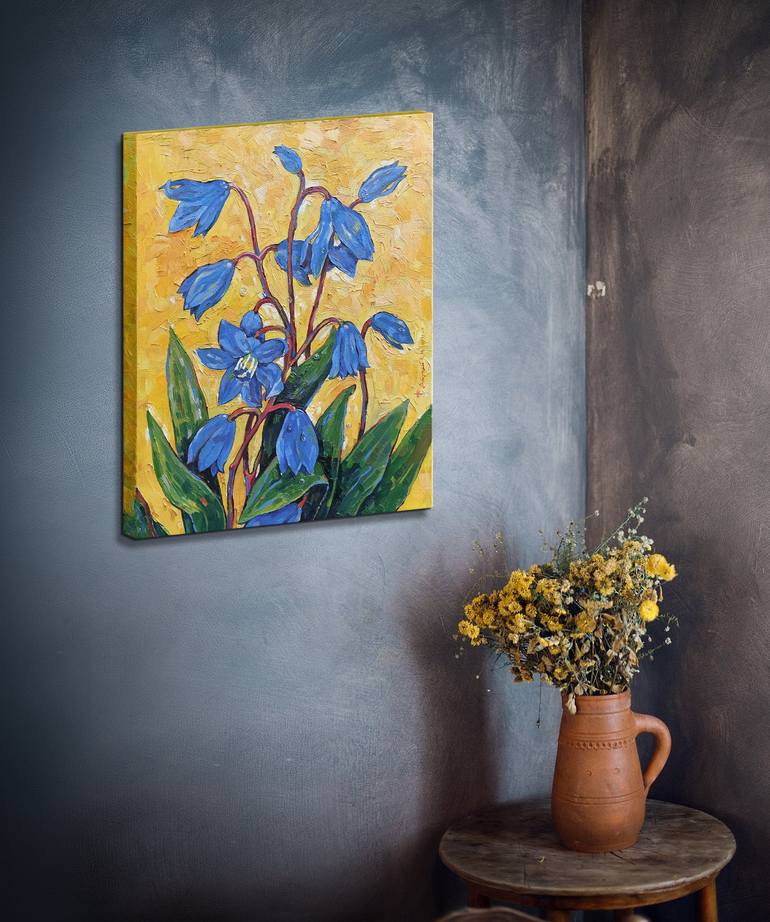 Original Floral Painting by Eugene Dzhulai