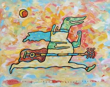 Original Expressionism Music Paintings by Eugene Dzhulai