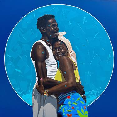 Original Fine Art Love Mixed Media by Eyitayo Alagbe
