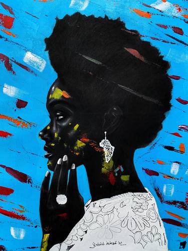 Print of Portrait Paintings by Eyitayo Alagbe