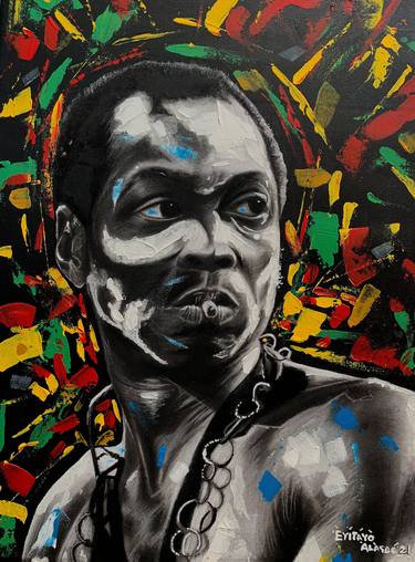 Print of Figurative Music Paintings by Eyitayo Alagbe