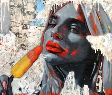 Original Figurative Portrait Paintings by Ron van Dam