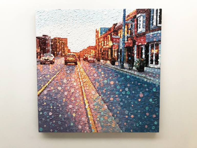 Original Fine Art Cities Painting by Susan Gale