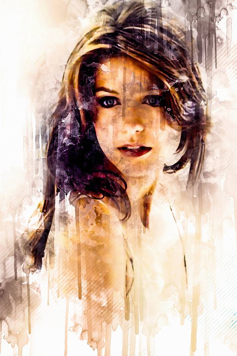 Celebrity Melissa Benoist Hd 0m painting ink watercolor celeb fine art  celebrities Painting by Fuccccck UUUUUUUUUUUUUU | Saatchi Art