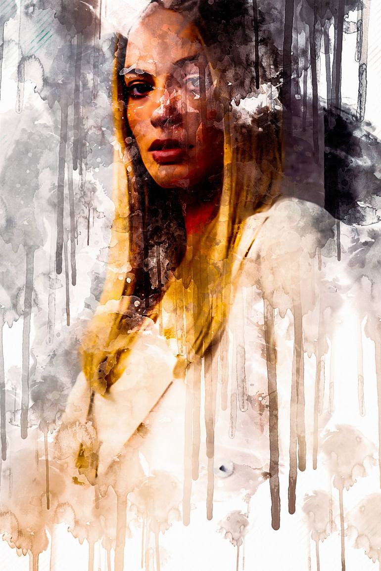 CelebrityMargot Robbie Tribeca Film Festival z celebrites celeb painting  ink watercolor colorful fine art Painting by Fuccccck UUUUUUUUUUUUUU |  Saatchi Art