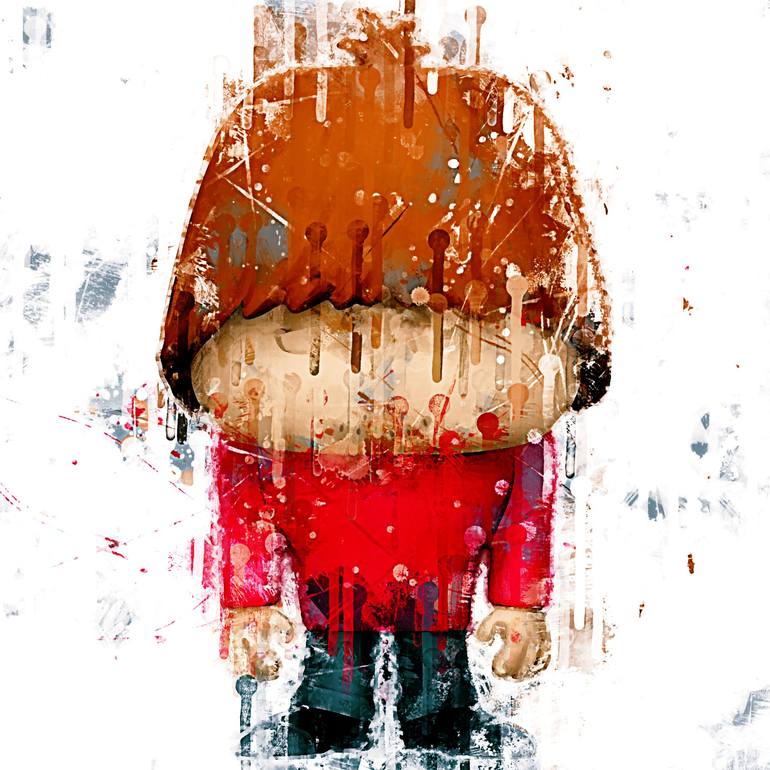 Cartoon Big Gruesome Funko Pop character painting watercolor colorful ink  fine art Painting by Fuccccck UUUUUUUUUUUUUU