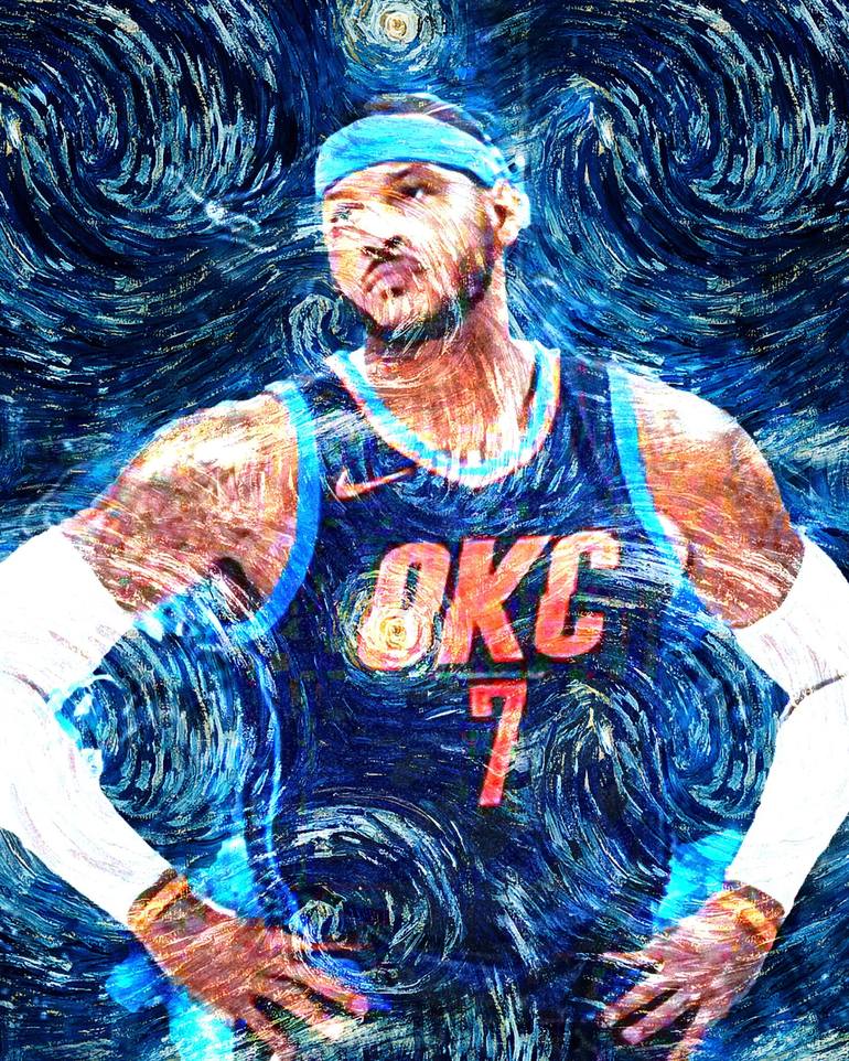 carmelo anthony drawing