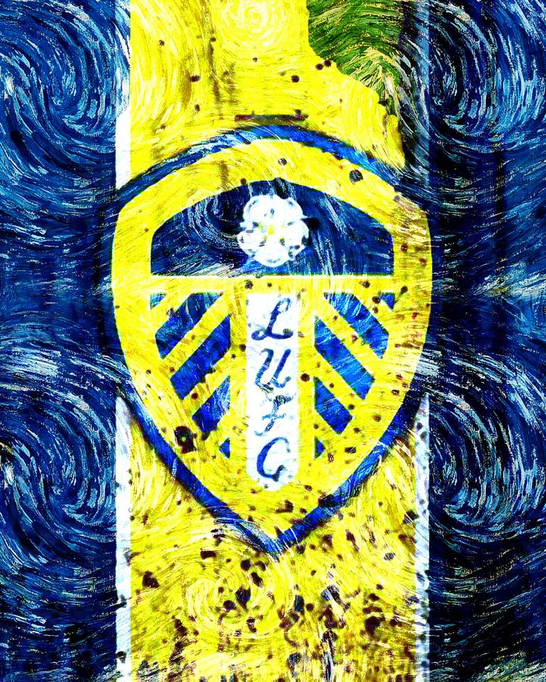 Fc Leeds United Efl Championship Art Soccer Football Club England Leeds ...