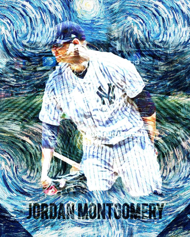 Jordan Montgomery New York Yankees American Baseball Player Mlb Usa  Baseball Yankee Stadium New York Yankees Logo Major League Baseball  Printmaking by Fuccccck UUUUUUUUUUUUUU