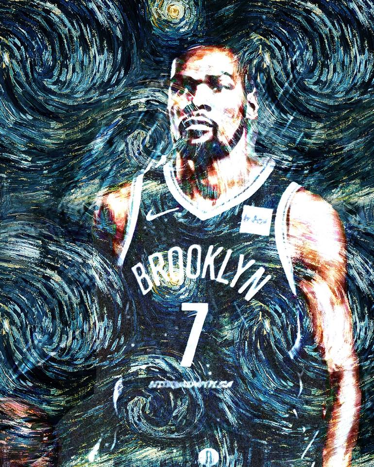Kevin Durant Nba Brooklyn Nets American Basketball Player Gray ...