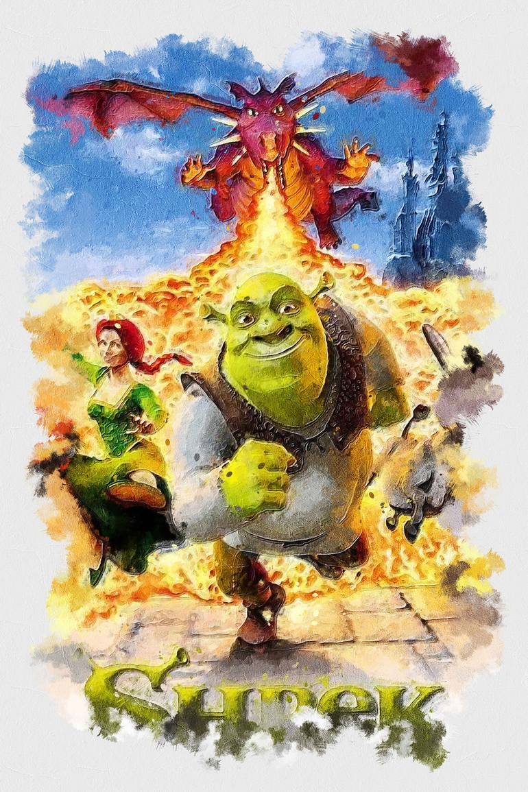 Movie Shrek Digital by Fuccccck UUUUUUUUUUUUUU Saatchi Art