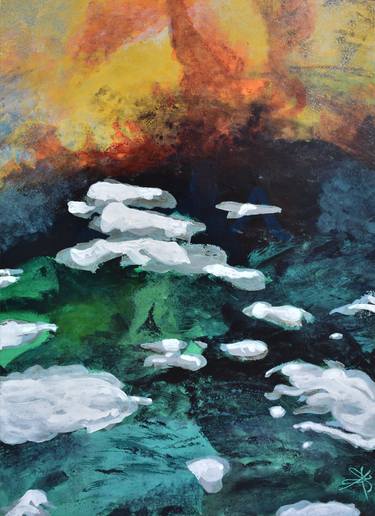 Original Impressionism Abstract Paintings by Brett Buckley