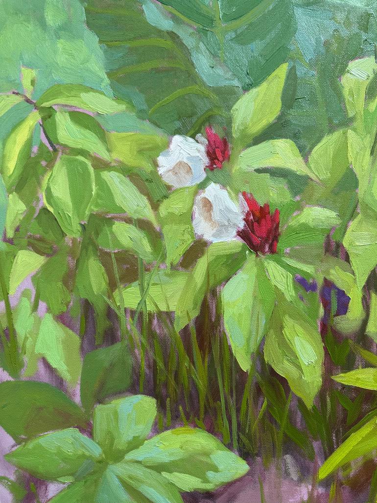Original Abstract Botanic Painting by Anna Bogushevskaya