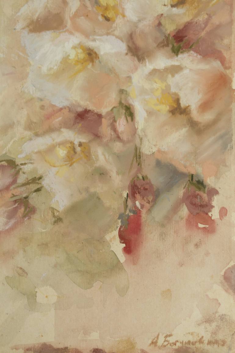 Original Impressionism Floral Painting by Anna Bogushevskaya