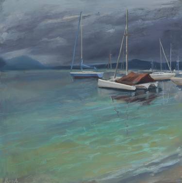 Print of Fine Art Seascape Paintings by Anna Bogushevskaya