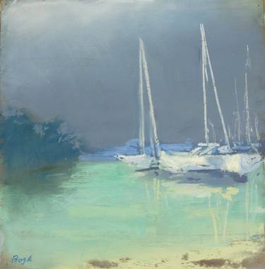 Print of Fine Art Yacht Paintings by Anna Bogushevskaya